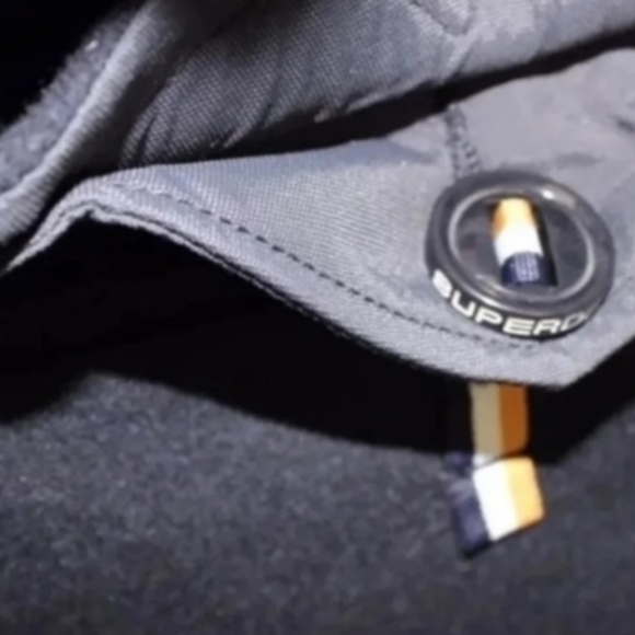 SuperDry Navy Label Merchant/Military Pea Coat Jacket Size Small for Women - Picture 2 of 10